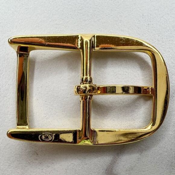 Vintage Gold Tone Simple Basic Belt Buckle for up to 1 Inch Belt - Picture 2 of 8